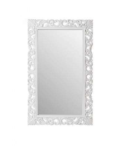 Espejo resina grande color blanco