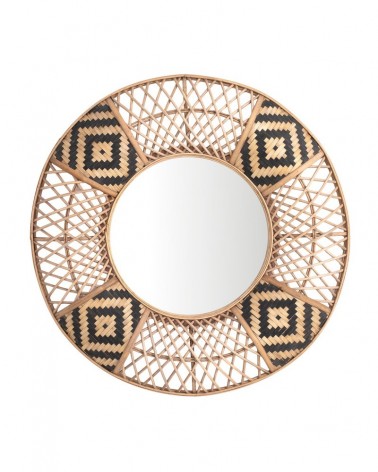 Espejo mimbre