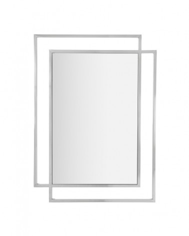 Espejo acero inoxidable plata
